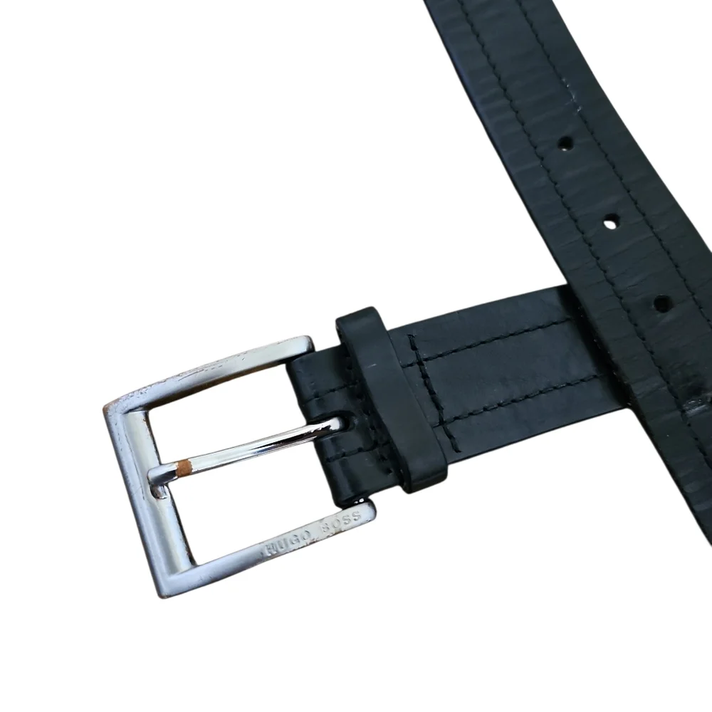 Hugo Boss Men's Ubarto Black Leather Belt 105-40